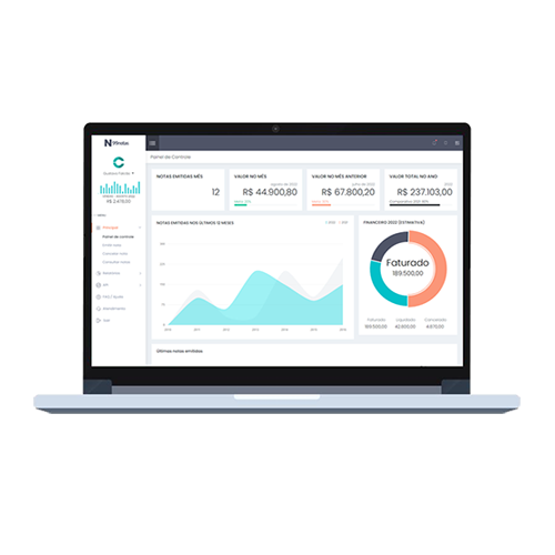 Relatório e emissão de notas fiscais